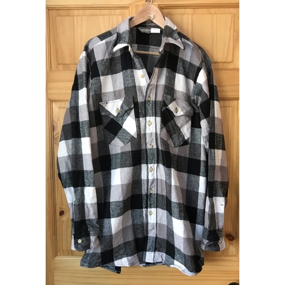 Other - Vintage heavyweight flannel shirt size L Tall